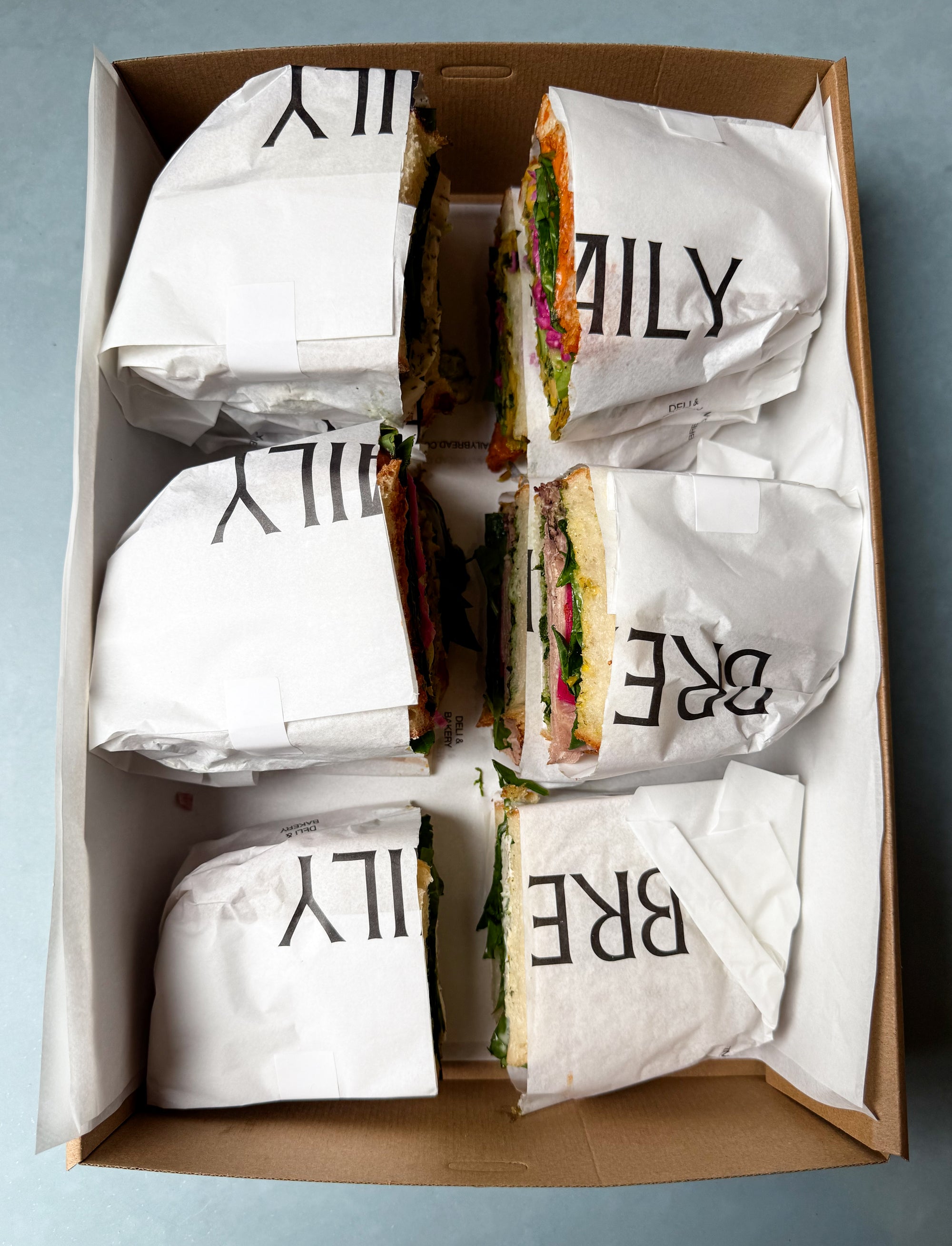 Mixed sourdough sandwich box