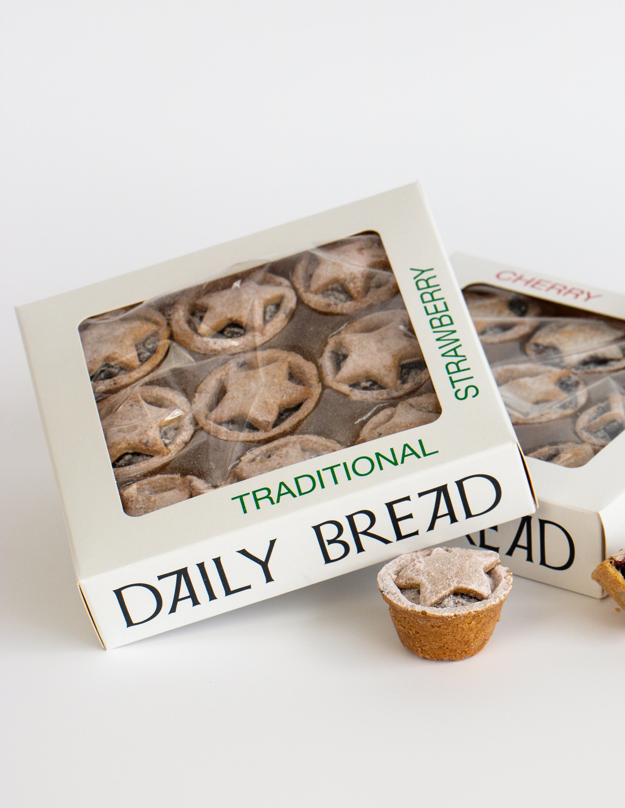 Traditional strawberry mince pies